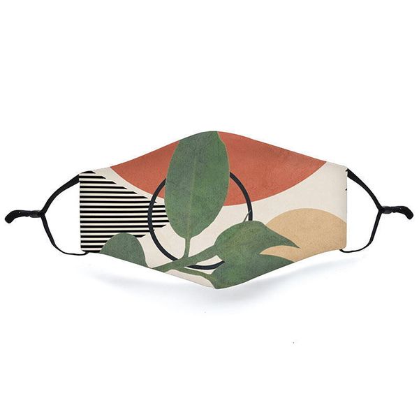 

digital zohrafacemask adjustable ear hanging printing knitted dust mask