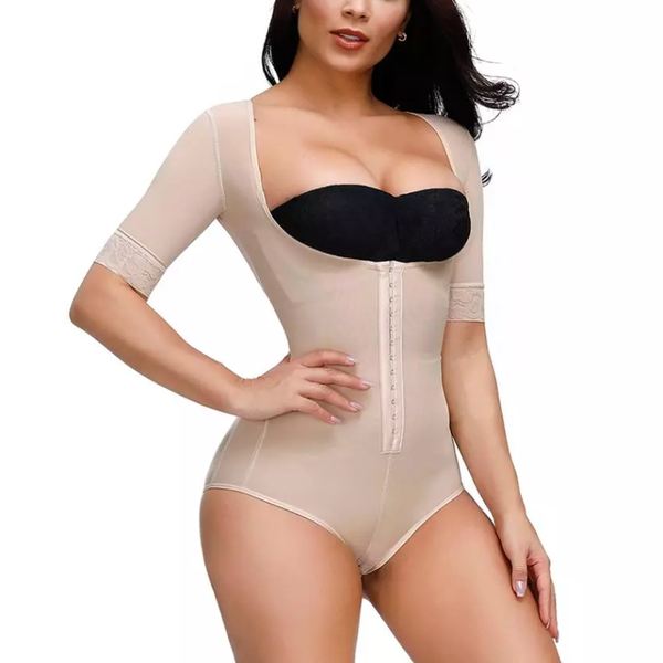 

women's shapers adjustable clips and hooks nude buttocks full body shaper for women plump postpartum girdle modeling strap slimming, Black;white