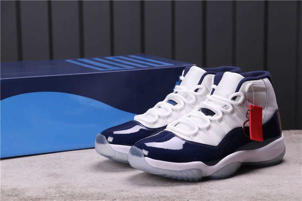 

jumpman 11s concord 23 unc man basketball designer shoes luxury xi white dark blue fashion sport trainers with real carbon fiber