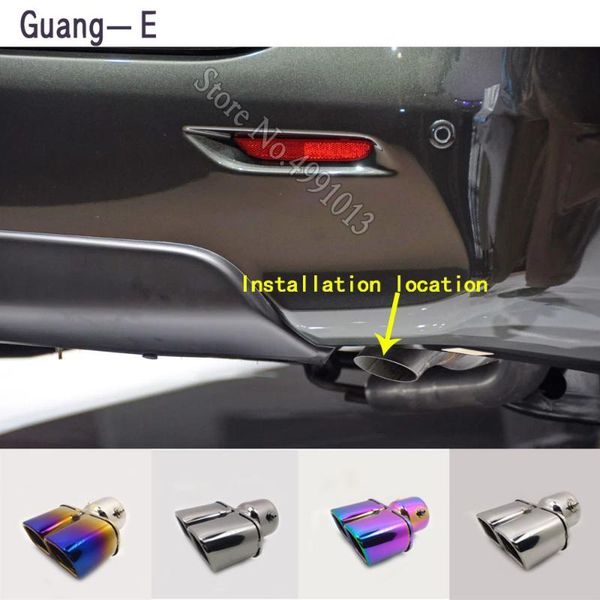 

manifold & parts for infiniti jx jx35 2013-2021 car stickers muffler exterior back end pipe dedicate exhaust tip tail outlet ornament 1pcs
