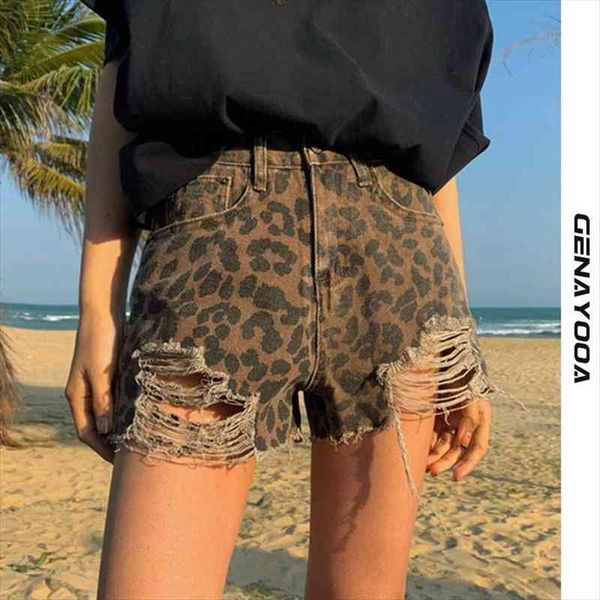 

jean shorts women summer casual tigh short jeans feminino leopard high waisted shorts mini denim, White;black