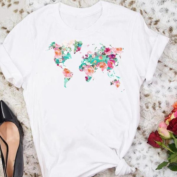 

and women cartoon travel floral mens t shirts clothing short sleeve summer female tshirts fashion clothes graphic lady print, White;black