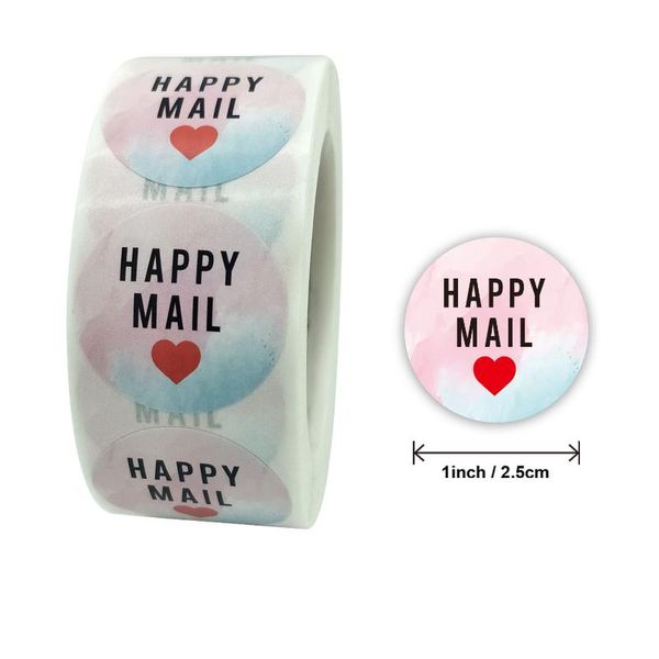 

gift wrap cute 500pcs round self adhesive thank you stickers flower paper label sticker package sealing craft diy party supplie