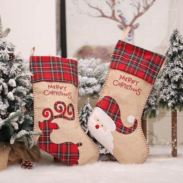 

christmas decorations stockings santa sacks for home candy bag hanging xmas tree ornament noel presents year 20221