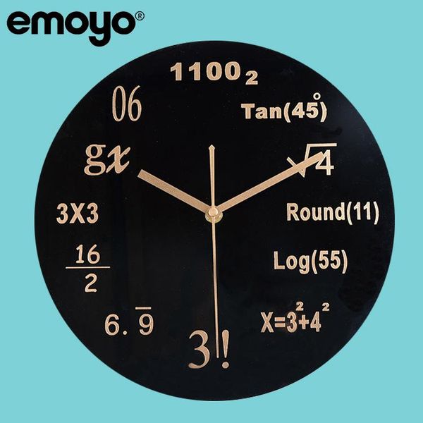 

wall clocks acrylic clock mathematical formula hanging living room office amazon