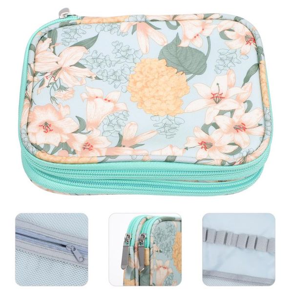 

other arts and crafts crochet hook case zipper storage bag with web pockets for