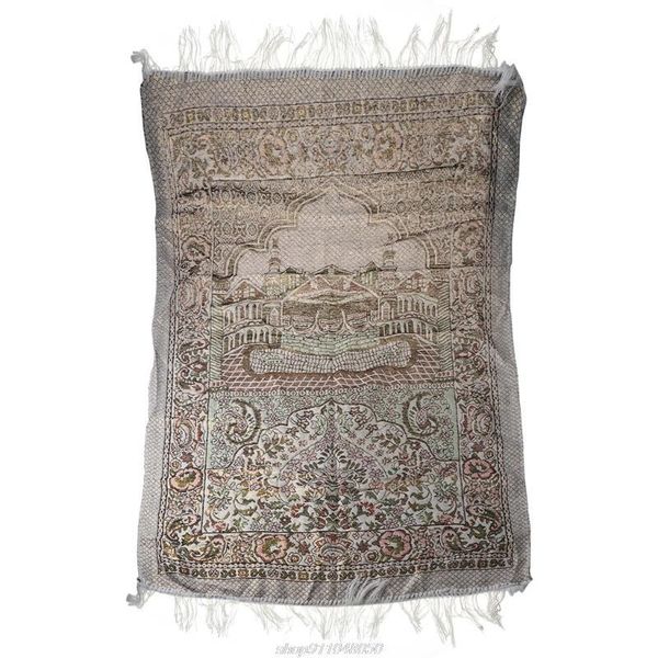 

carpets muslim cotton prayer mat ethnic circle square patterns carpet blanket with tassel lightweight islamic kneeling ag05 21 dropship