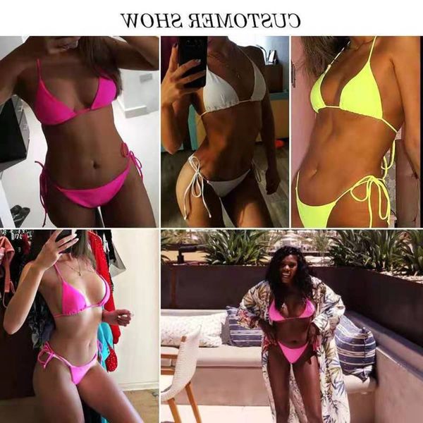 

ms swimsuit bikini women's split solid color swimsuit available in multi colors, White;black