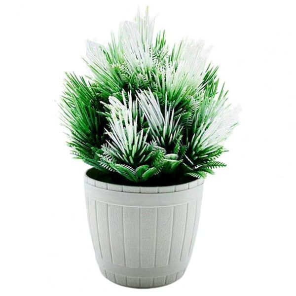 

decorative flowers & wreaths 1 set simulation bonsai faux pine tree no watering plastic landscape plants figurine home decoration artificial