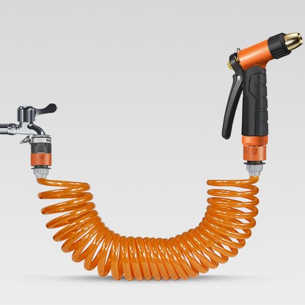 

watering equipments garden hose stretchable magic flexible water pressure car wash gun pipe spray cleaning