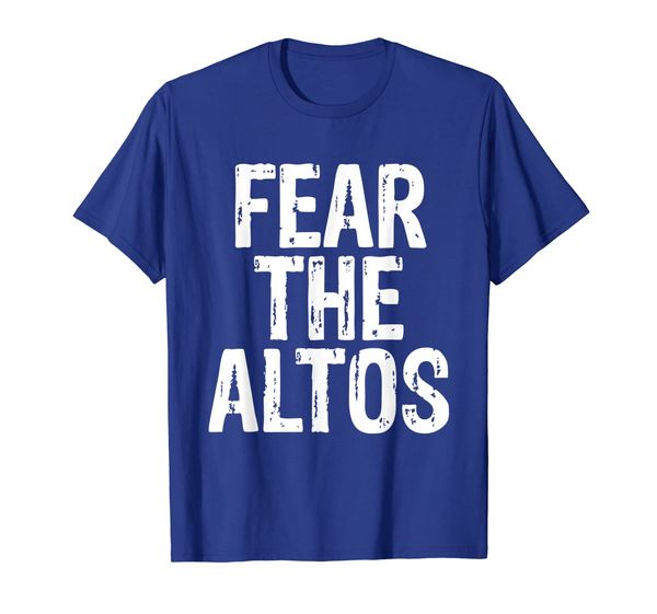

fear the altos glee club choir nerd musician t-shirt, White;black