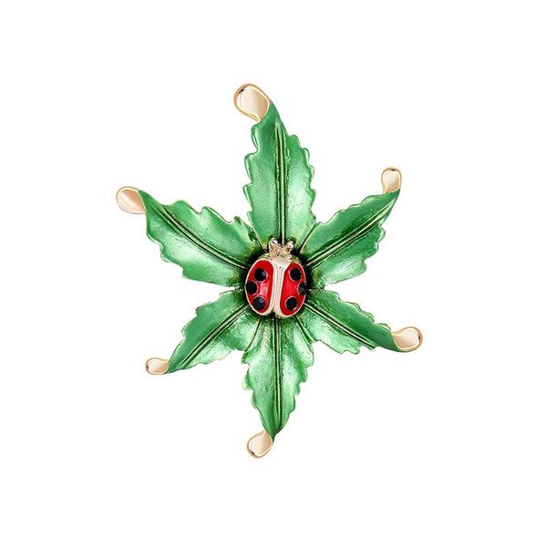 

pins, brooches fashion trend plant brooch green seven star palm leaf lady jewelry gift, Gray