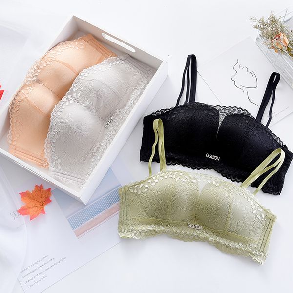 

bras sets strapless bra set, Red;black