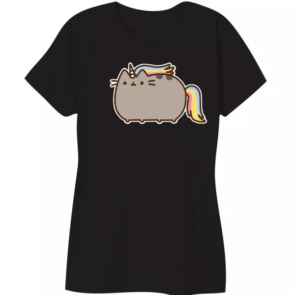 

pusheen the cat rainbow unicorn "pusheenicorn" t-shirt nwt xs-2xl, White;black