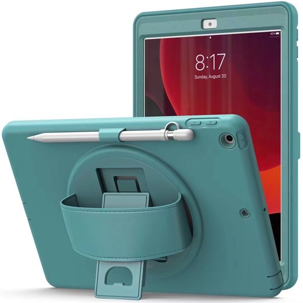 Heavy Duty Toutproof Case Capa Hand Strap para iPad Mini 4 5 Pro 9.7 Air 2 IPad10.2 10.9 Air4 Samsung Tab S7 11 