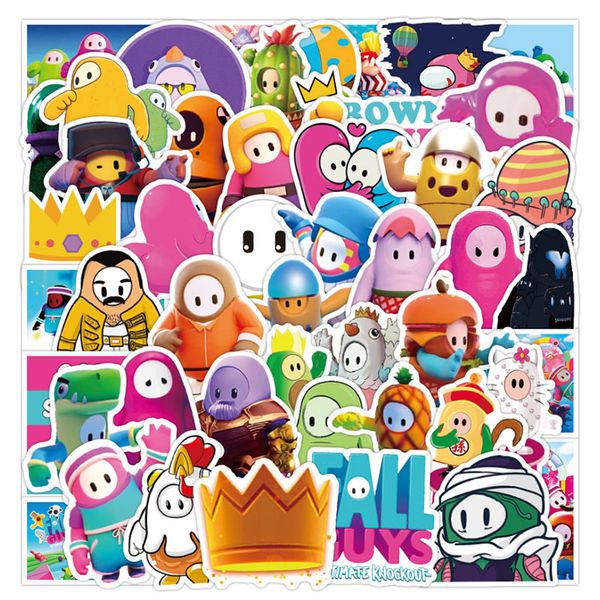 

50 pcs game pass through jellybeans graffiti waterproof skateboard travel suitcase phone lapluggage stickers cute kids girl