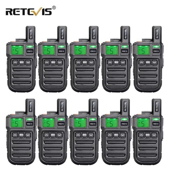 

walkie talkie 10pcs retevis rb615/rb15 mini pmr pmr446 446 radio vox handstwo way with vibration wireless cloning