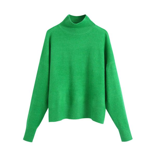 

women's sweaters elegant simple solid female sweater casual winter long sleeve neck streetwear base loose vintage woman's knitted, White;black