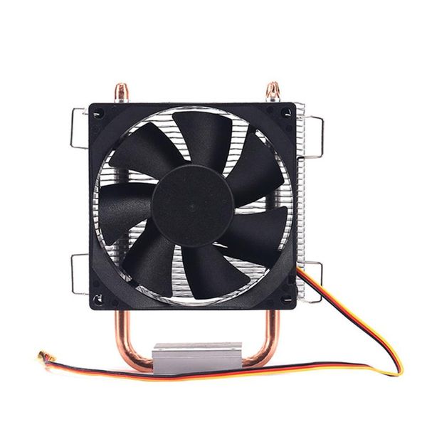 

8cm 2 heat pipe 3 pin single fan without light cpu heatsink for 775/1150/1155/1156/1366 adm all lapcooling pads