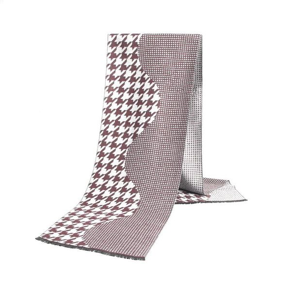

scarves plover case classical men's stripe scarf windproof warm cotton shawls soft casual business imitation cashmere, Blue;gray