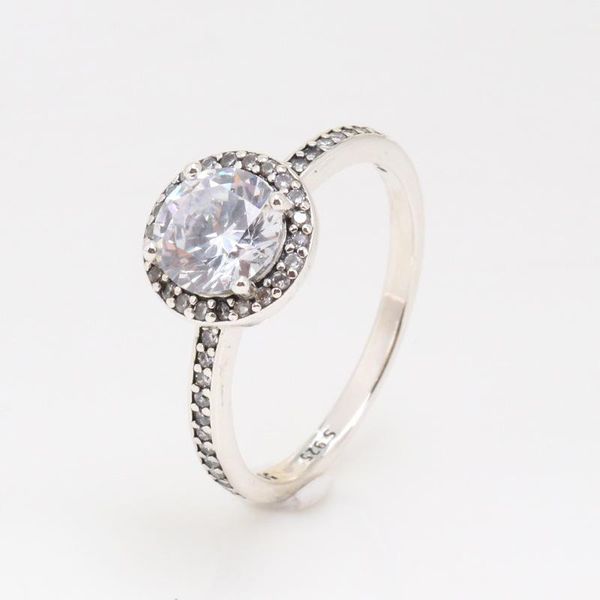 

cluster rings 100% 925 sterling silver pan ring creative classic elegant teardrop pigeon egg for women wedding party fashion jewelry, Golden;silver