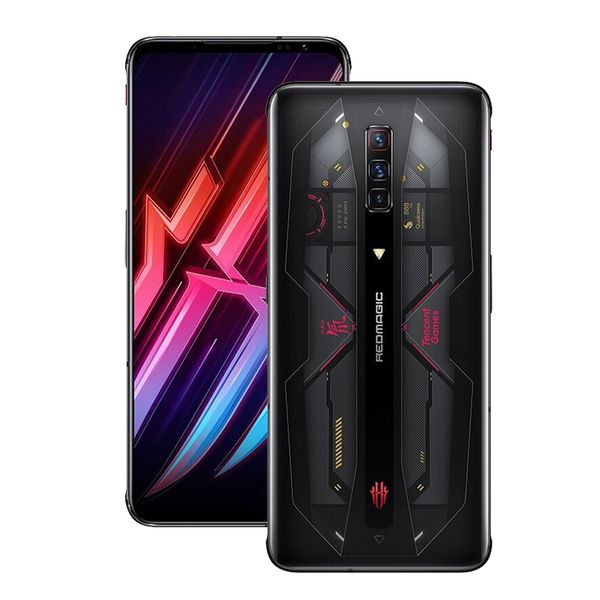 Original Núbia Red Magic 6s Pro 5G PRO Jogo de Telefone Móvel 12GB Ram 128GB 256GB ROM Snapdragon 888 Plus 64mp Android 6.8 polegadas Amoled Screen Fingerprint ID Smart Cellphone