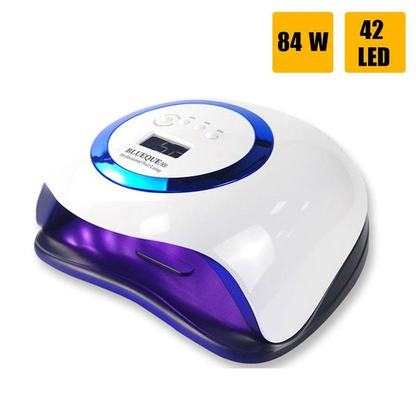

nail dryers 84w uv led lamp for nails drying mainicure 42 pcs leds fast professional all types gel salon
