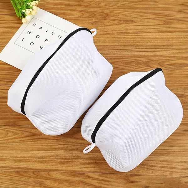 

foldable nylon laundry bag bra socks underwear clothes protection net mesh bags washing bras protector cloth