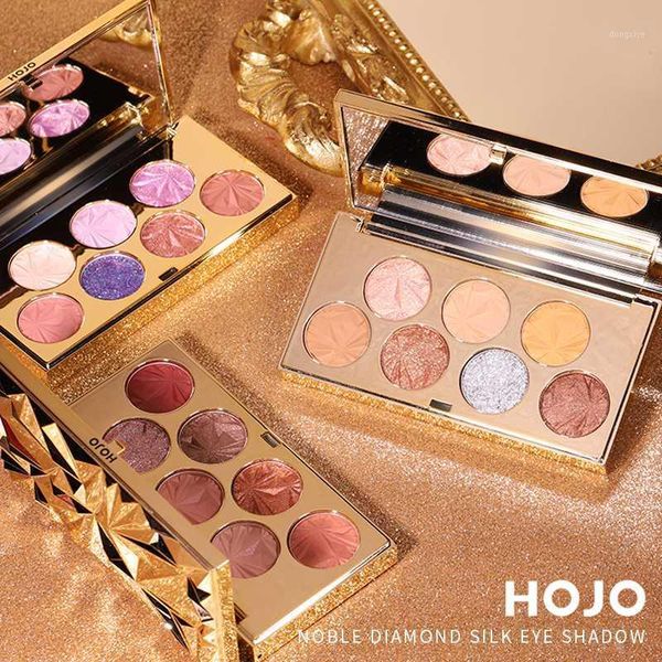 

noble diamond silk eyeshadow palette shimmer matte 7 colors nude eyes makeup pigment long lasting glitter shinny waterproof1