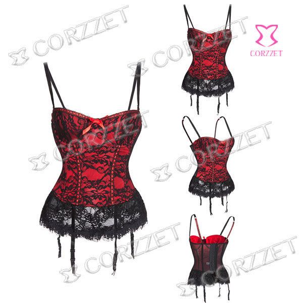 

costumes h3803 fashion suspender lace body shaping clothes court corset, Black
