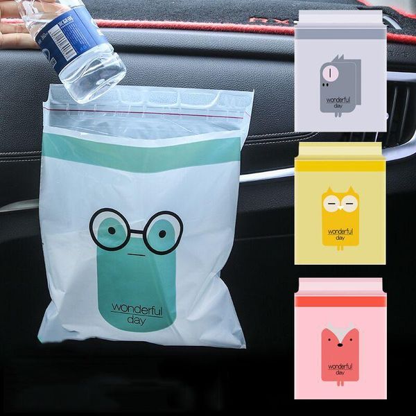 

car organizer environmentally friendly household garbage bag sticky trash can for interior foldable multi functional cleaning storage