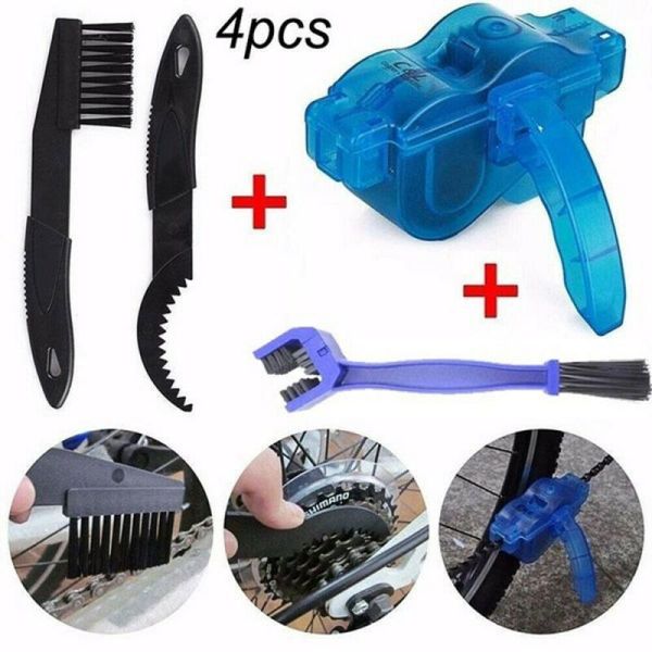 

tools bicycle chain cleaner multi-tool washing tool kit scrubber cleaning brush wheel bike accessories