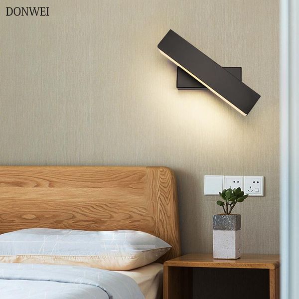 

wall lamps modern nordic led lamp aluminum 2w/6w/8w rotating light for stairs bedroom living room bathroom fixtures