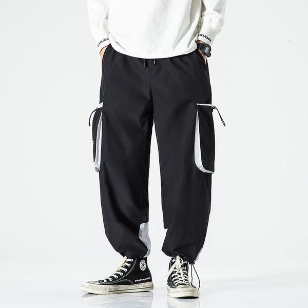

pant black hip hop cargo pants streetwear fashion joggers sweatpants casual harem trousers summer harajuku men clothing h9yc