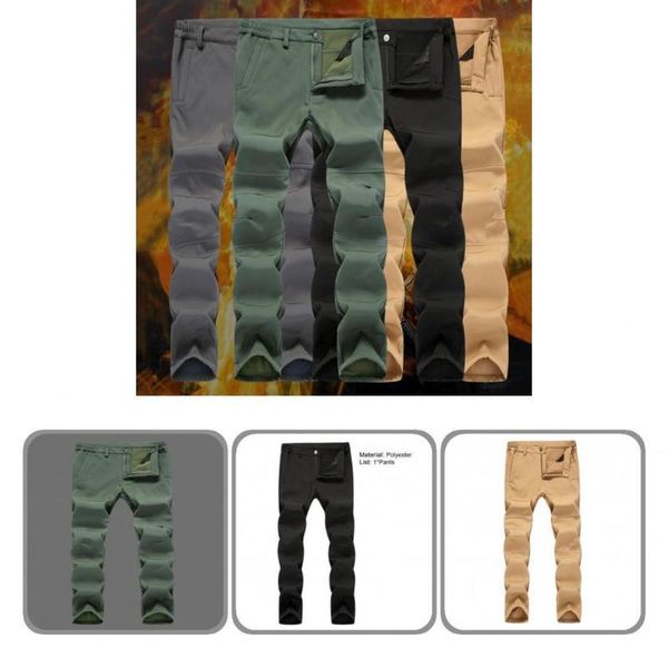 

men's pants elastic thick smooth men for daily wear male trousers, Black