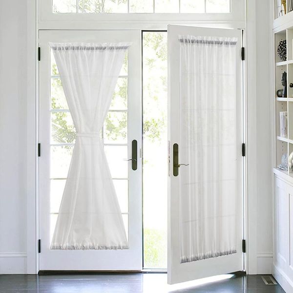 

curtain & drapes tulle white sheer tube curtains chiffon window treatments privacy gauze shading screen balcony glass door decor