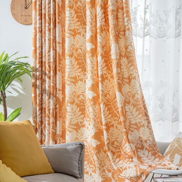 

curtain & drapes nordic printed curtains blackout for living room and bedroom floor-to-ceiling customized finished products