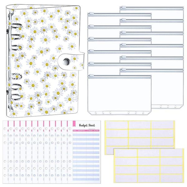 

gift wrap pvc 6-ring binder sleeve suitable for personal budget planning manual,notebook it is very home,school