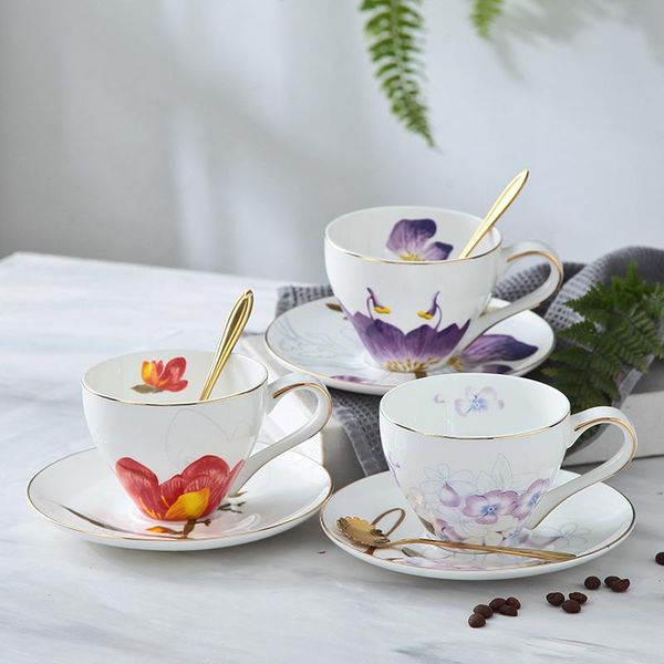 

mugs coffee cup set european luxury modern light english afternoon
