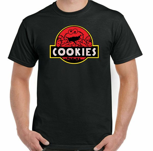 

cookie monster mens t-shirt parody top, White;black