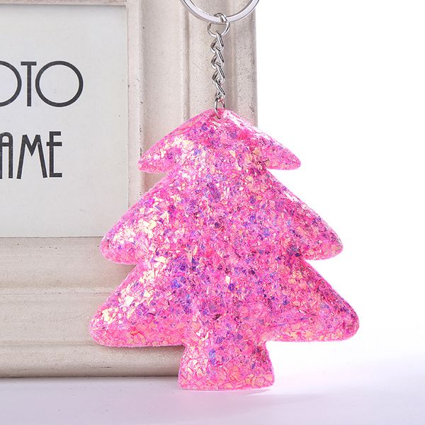 

sequin heart pendant decorations tree keychain tree hanging ornaments gift party home decoration, Silver