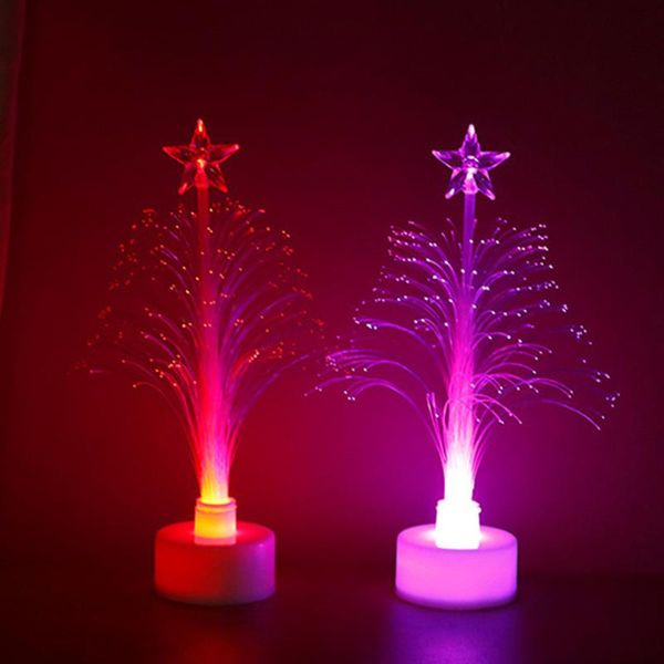 Saiten LED Glasfaser Weihnachtsbaum Bunte dreidimensionale DekorationA112