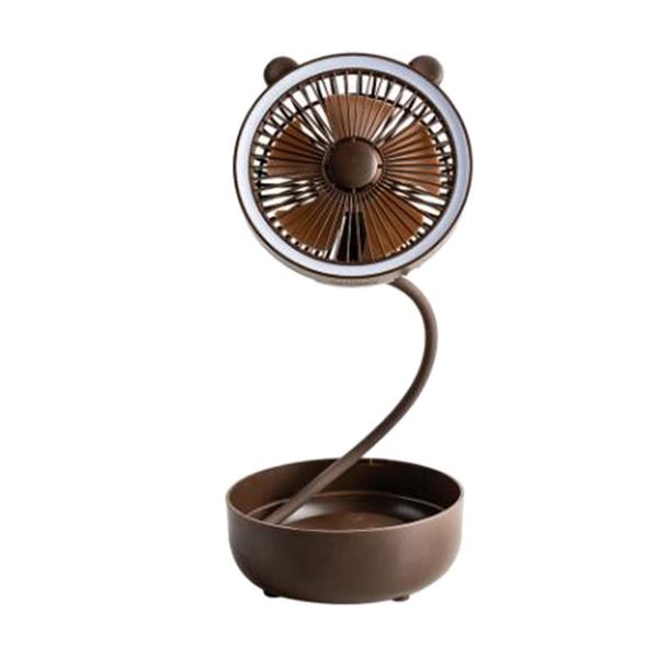

electric fans usb fan deskspray humidifying rechargeable mini office folding small with fill light