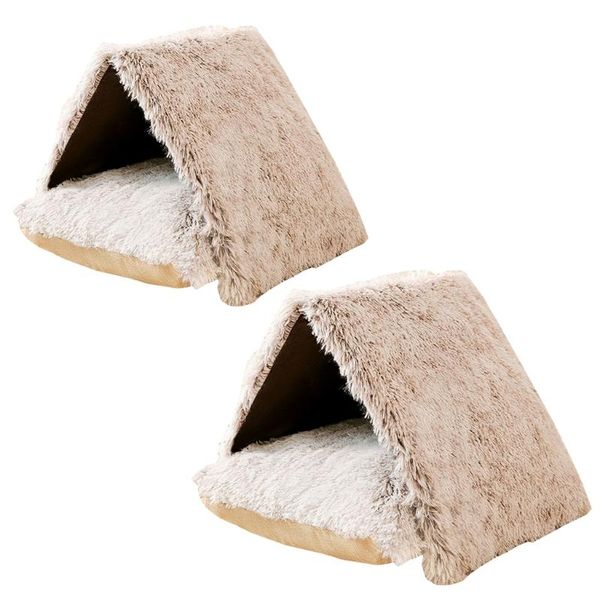 

cat beds & furniture winter self-warming tent provide soothing experience for puppy comfortable