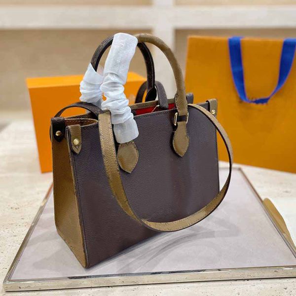 

handbag women luxurys designers bags 2021 crossbody bag tote shopping lager capacity fashion letter old flower female golden hardware totes