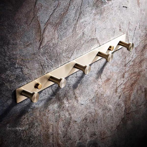 

robe hooks gold wall hook sus 304 stainless steel clothes hanger brushed towel coat door bathroom accessories