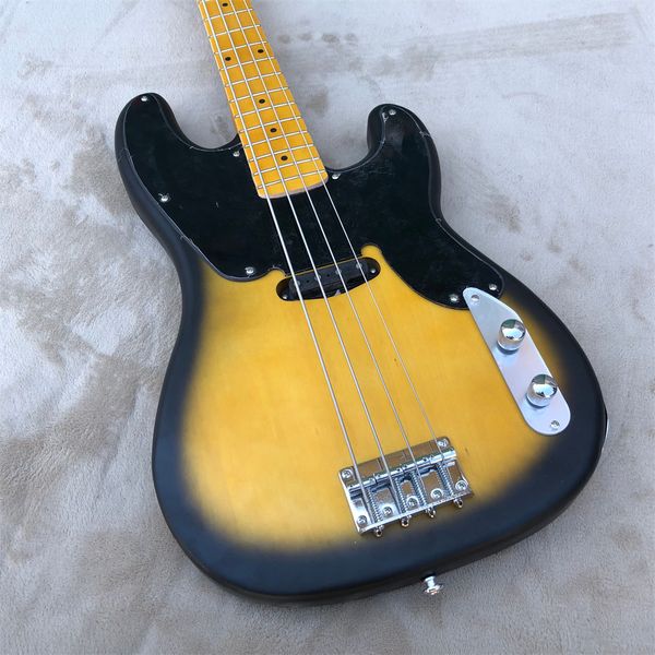

maple electric guitar, tuning fork neck st, 4 strings, factory customization guitars guitarra