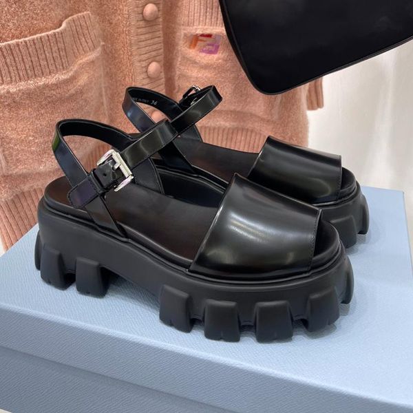 

women's leather sandals gear increase sheepskin lining lightweight sole, Black