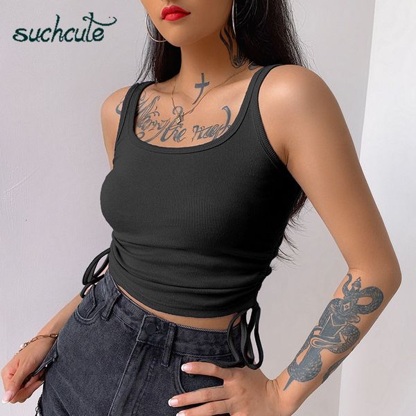 

women's t-shirt female skinny cropped summer fashion streetwear gothic drawstring clothing modis womenswear clothes jt73, White