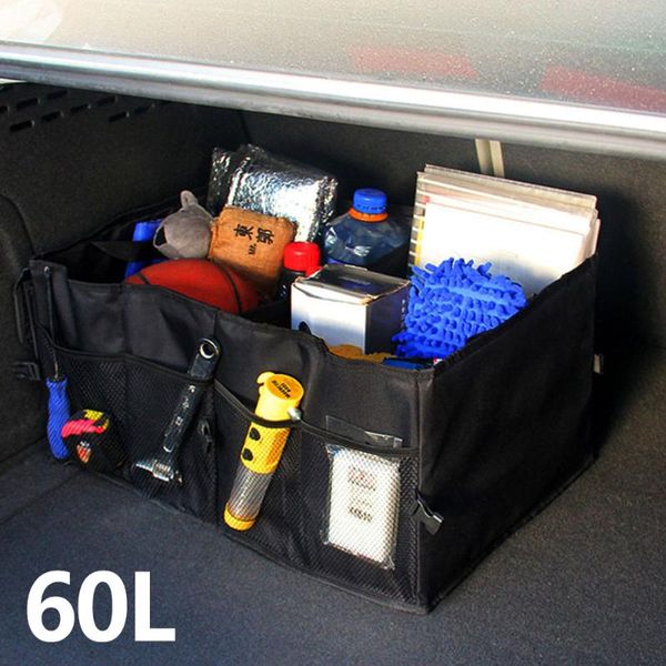 

car organizer large capacity trunk foldable cargo storage box bag container